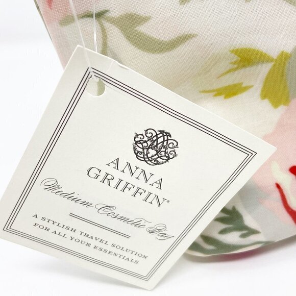ANNA GRIFFIN | Set of 2 Floral Cosmetic Bags Coated Cotton - Picture 10 of 16
